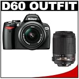 Nikon D60 Digital SLR Camera with 18-55mm AF-S VR Zoom Lens + Nikon 55-200mm AF-S VR Zoom Lens