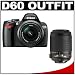 Nikon D60 Digital SLR Camera with 18-55mm AF-S VR Zoom Lens + Nikon 55-200mm AF-S VR Zoom Lens