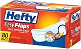 Hefty E2-7689 80 Count 13 Gallon Hefty Easy Flaps Trash Bags