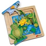CHELONA 3-Layer Story Puzzle - A Frog Is Growing