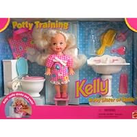 Barbie KELLY Potty Training Doll w Toilet, Sink and More (1996)