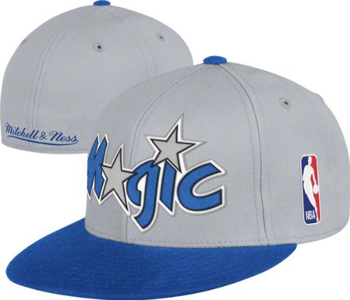 Orlando Magic Mitchell & Ness Cool Grey 2-Tone XL Fitted Hat