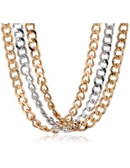 Isaac Mizrahi "Chain Gang" Triple Chain Necklace, 20"