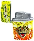 Ed Hardy Tiger Twin Flame Butane Table Lighter
