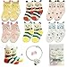 Yshare 6pairs 6-36 month Baby Todder Skid Anti Slip Ankle Socks + Gift Bangle