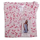 516gqPNN2 L. SL160  Nicole Miller New York Ruffle Chemise Nightgown (Pink; XXL)
