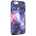 iPhone 6S Case, Dimaka Space Universe Milky Way Inked Pattern Case Rugged Hybrid [Drop Proof] Protective Matt Cover for iPhone 6 and 6S 4.7 Inches - Vast Galaxy