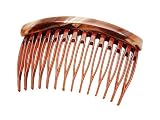 France Luxe Basic Side Comb - Caramel Horn