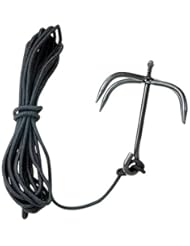 Sports: Fury Martial Arts Folding Grappling Hook with Black Cord, Midnight Black - Fury Martial Arts