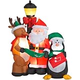 Christmas Carolers Santa 5 4/5 Ft. Christmas Airblown Inflatable