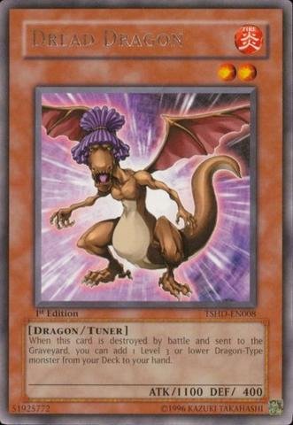 Yu-Gi-Oh! - Dread Dragon (TSHD-EN008) - The Shining Darkness - 1st Edition - Rare