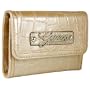 Women's Celeste Natural Synthetic Leather Tri-Fold Wallet: Natural Tri-Fold