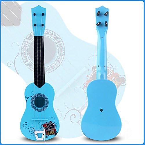 4 Strings Emulational Gitar Instrument for Kids Music Toy(Blue)