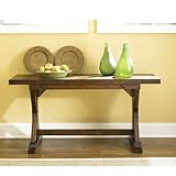 IMAGE OF Flip Top Console Table by Hammary - Rustic Finish (090-276)