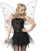 Black Gothic Velvet Nymph Fairy Lace Up Dress Costume