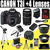 Canon EOS Rebel T3i 18 MP CMOS Digital SLR Camera with EF-S 18-55mm f/3.5-5 ....