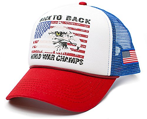 Eagle Back To Back World War Champs Unisex-Adult Trucker Hat -One-Size