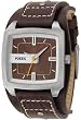 Fossil Men's JR9990 Brown Leather Quartz Watch with Brown Dial