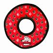 Tuffy's Ultimate Ring Dog Toy, Red Paws