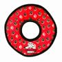 Tuffy's Ultimate Ring Dog Toy, Red Paws