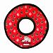 Tuffy's Ultimate Ring Dog Toy, Red Paws