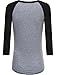FPT Womens 3/4 Sleeve Jersey Raglan Top