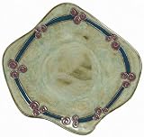 13 MARA Collectible Stoneware ODD SHAPED DINNER PLATE Antique Green DESIGN