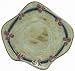 13 MARA Collectible Stoneware ODD SHAPED DINNER PLATE Antique Green DESIGN