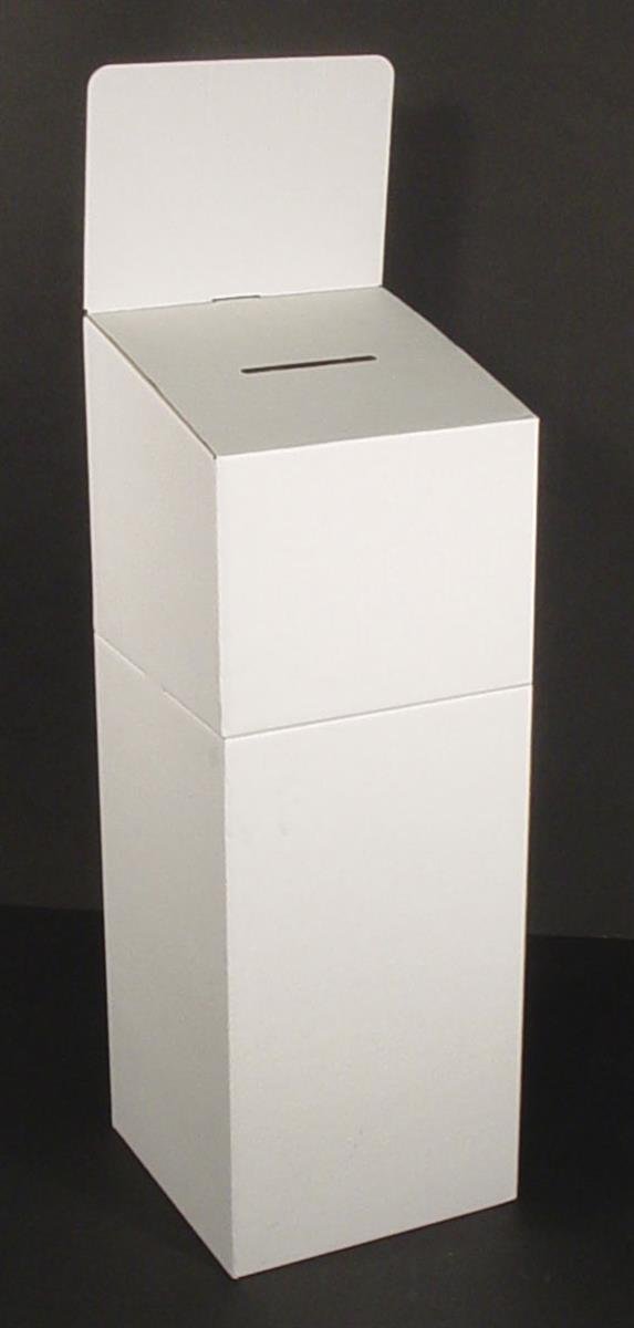 Amazon.com : Floor-Standing Cardboard Ballot Box with Header ...