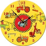 Dolce Mia Construction Trucks Nursery Wall Clock - Sew Vintage