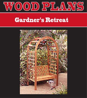 GARDNERS RETREAT ARBOR WOODWORKING PAPER PLAN PW10010