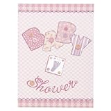 Baby Pink Stitching Invitations and Envelopes 8ct