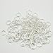 In A Box(2000pcs/box) Kit with Silver Plated 100 Pcs Lobster Claw Clasps 12mm and 1900 Pcs Open Jump Rings 4mm 5mm 6mm 7mm 8mm 10mm and Jump Ring Open Tool For Jewelry Making Findings