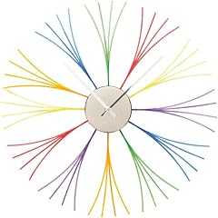 Kare 30814 Wanduhr Synapse Multicolore 0.45 x 0.45 x 0.06 m Acryl, Stahl, Aluminium, PS