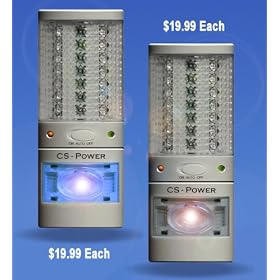 Lite Saver 3 in 1 Rechargeable Emergency Power Failure Light - Ulitility Flashlight - Night Light - 110V - 220V (Single Pack) by Emergency Lights