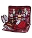 Kuber Industries Jewellery Kit / Make Up Kit / Wedding Collection Gift / Vanity Box In Maroon Quilted satin Set of 2 Pcs RS.599.00