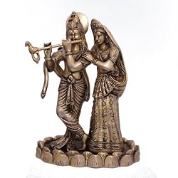 Hindu Gods Krishna Brass Statue10.5 inches (krishnab031)