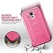 S5 Case, Galaxy S5 Case, ULAK Hybrid KNOX ARMOR Heavy Duty Shockproof Dual Layer Protective Case for Samsung Galaxy S5 Device (Rose Red)