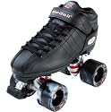 Riedell R3 Black ORIGINAL Quad Speed Roller Skates - Size 7 - [Jump Bars]