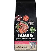IAMS Grain Free Naturals Chicken and Salmon Recipe Dry Cat Food 4.3 Pounds
