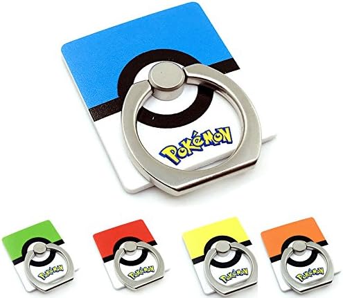 Pokemon Go Ring Holder Metal Ring Universal Stand Holder Mount Finger Grip for Mobile Phone - 5 Pack