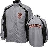 MLB Men's Sf Giants Full Zip Jacket, Grey, X-Large