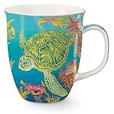 Coastal Tropical Green Sea Turtle Coffee Latte Mug