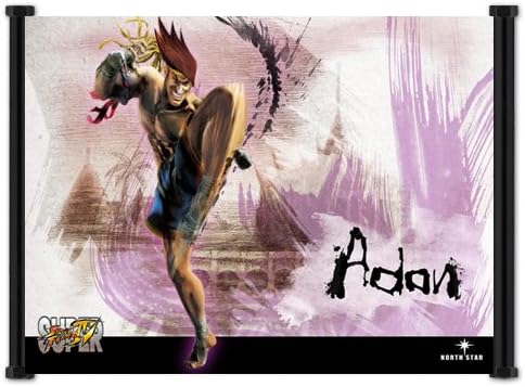 Super Street Fighter 4 Game Adon Fabric Wall Scroll Poster (21x16) Inches