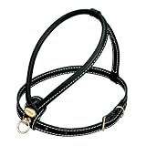 La Cinopelca R72 - X Fashion Leather Dog Harness in Black