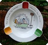 Review Staffordshire  / c1940s Comic Risque Hand Painted Ashtray Torpedo
