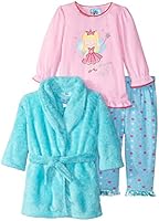 Baby Bunz Baby Girls' 3 Piece Princess Robe and Pajama Set