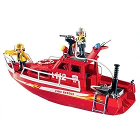 Playmobil Fire Rescue Boat With Pump by Playmobil