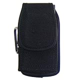 Black Heavy Duty Canvas Cell Phone Case Pouch for Apple iPhone 3G/ 4/ HTC D ....