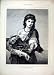 1873 Italian Fisher Maiden Basket Lobster Antique Print